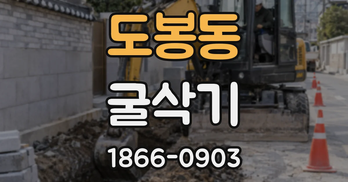 도봉동 굴삭기