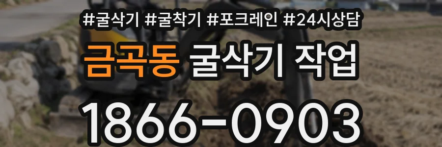 금곡동 굴삭기 작업
