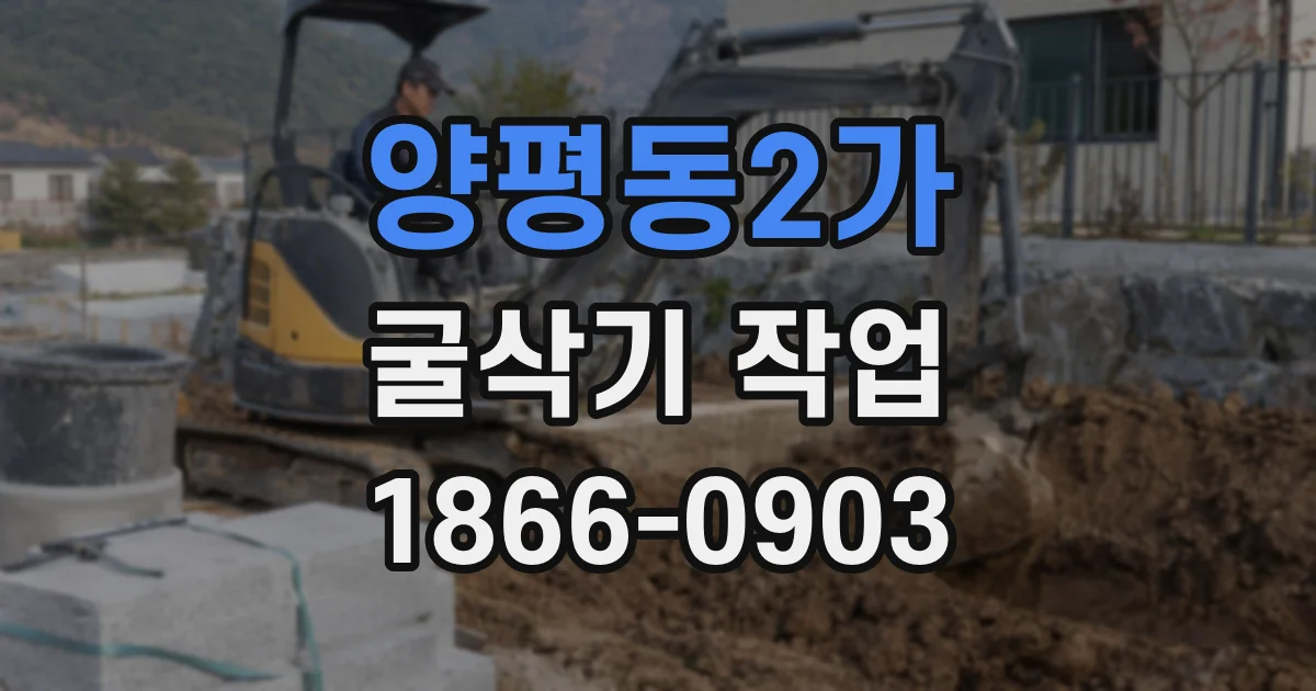 양평동2가 굴삭기 작업