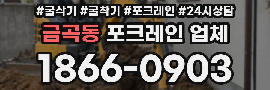 금곡동 포크레인 업체