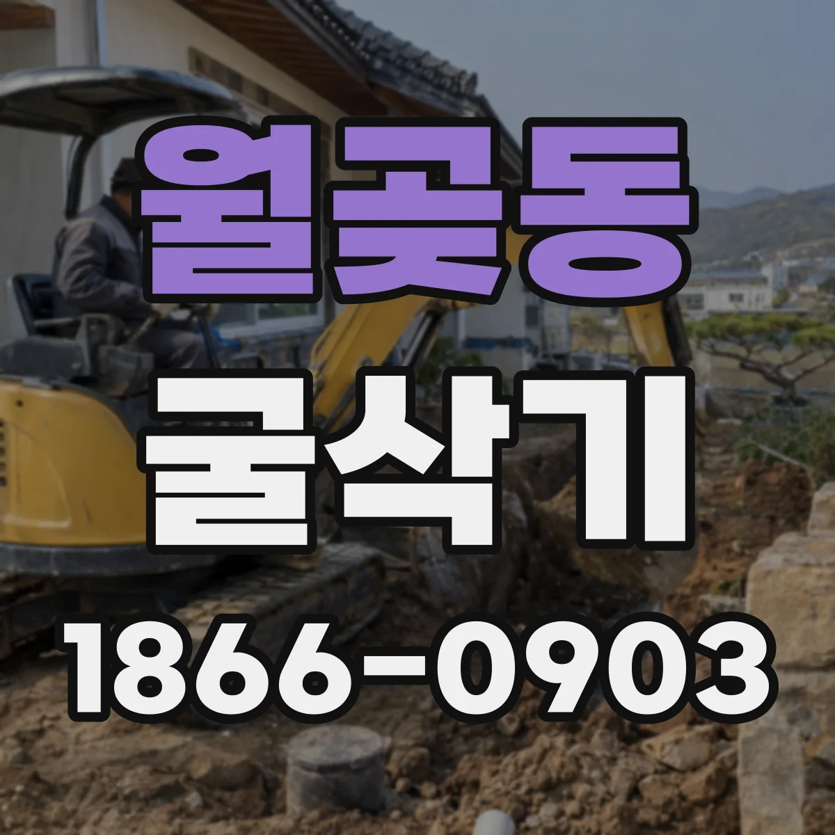 월곶동 굴삭기