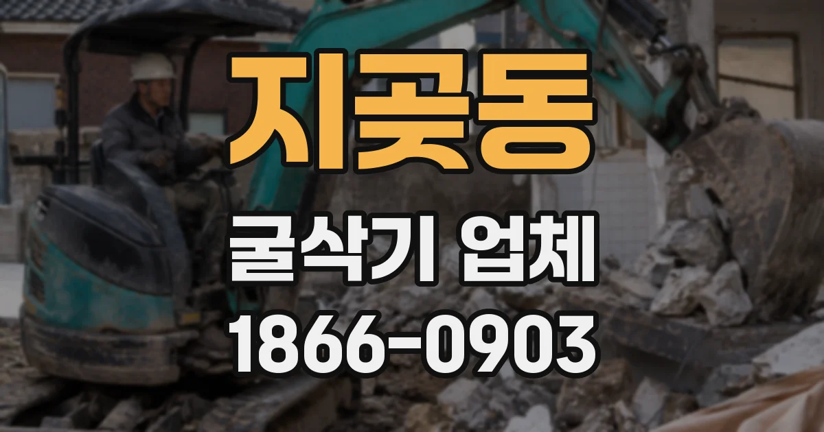 지곶동 굴삭기 업체