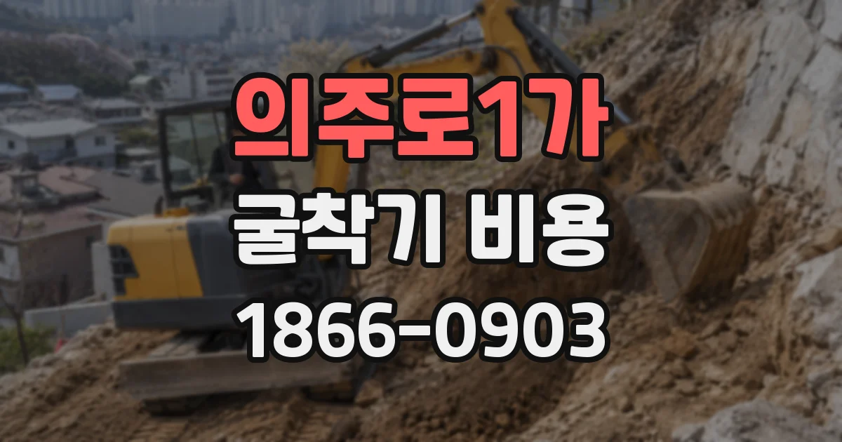의주로1가 굴착기 비용