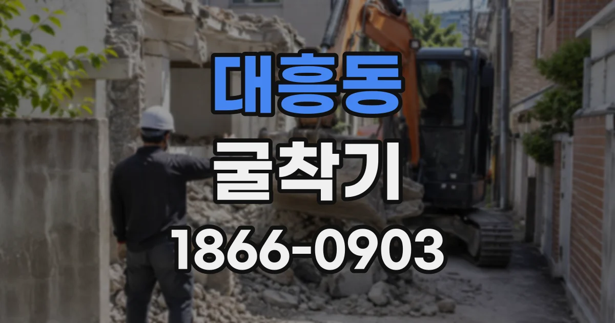 대흥동 굴착기