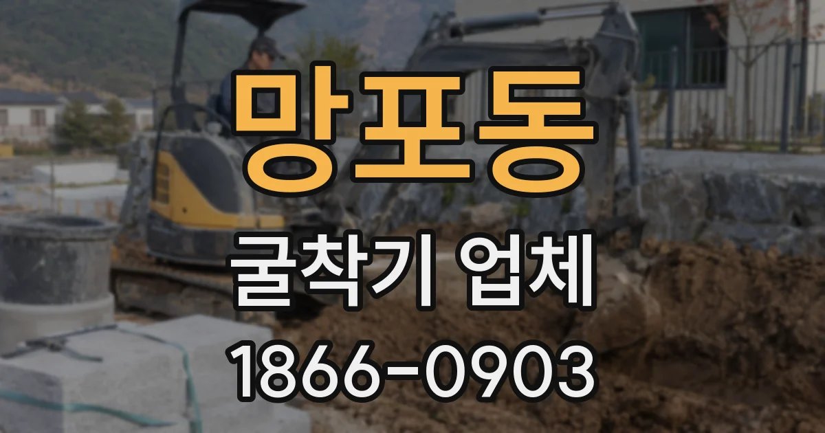 망포동 굴착기 업체