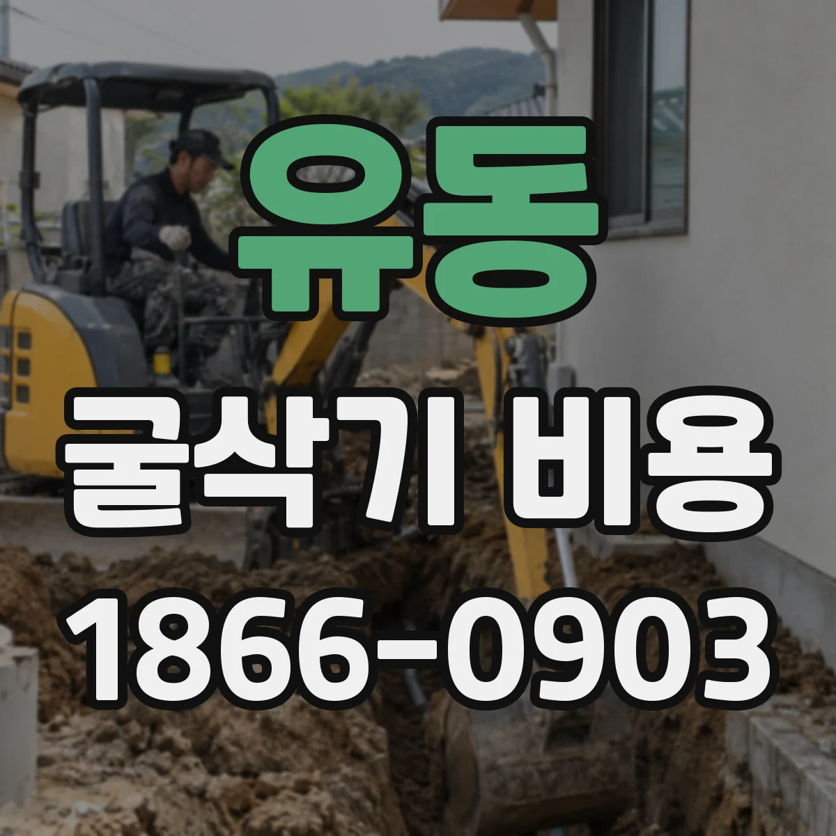 유동 굴삭기 비용