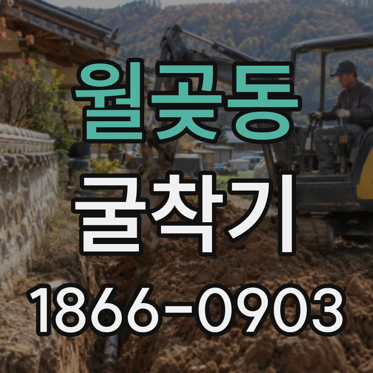 월곶동 굴착기