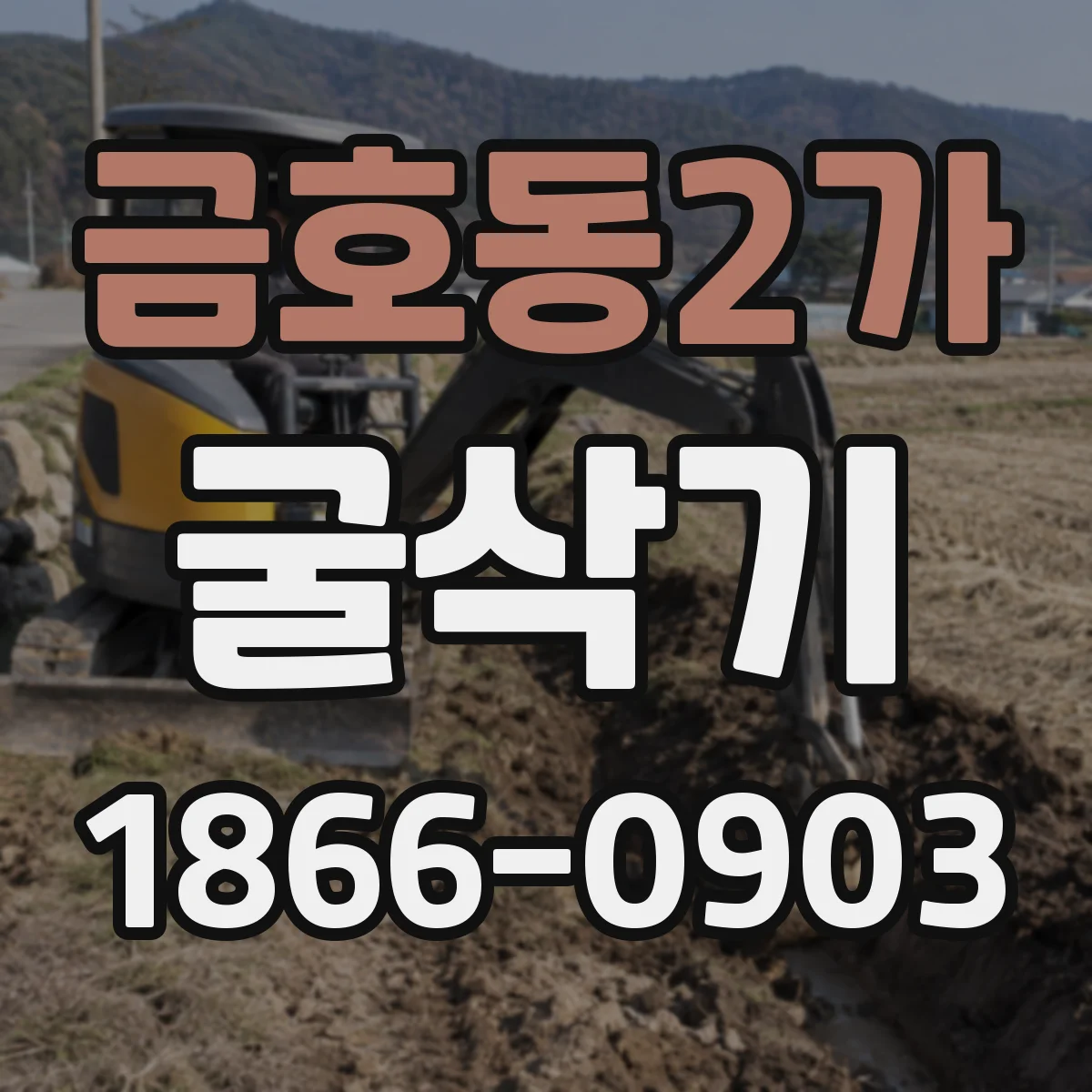 금호동2가 굴삭기