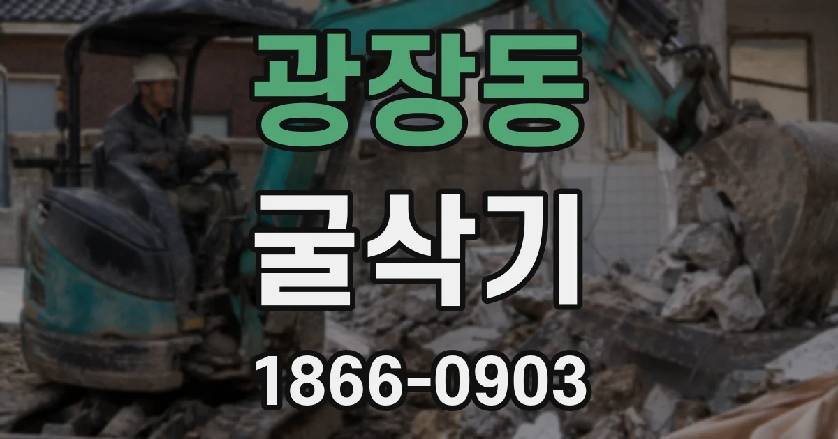 광장동 굴삭기