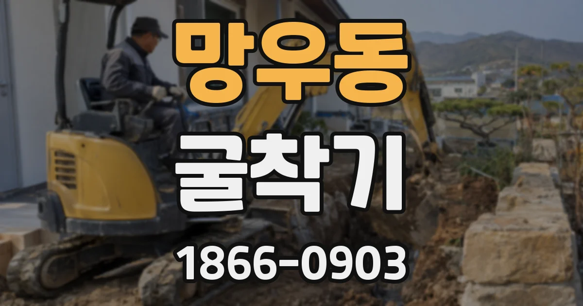 망우동 굴착기