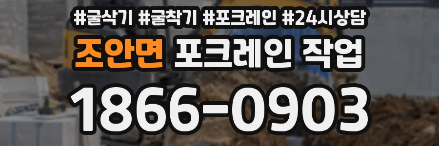 조안면 포크레인 작업