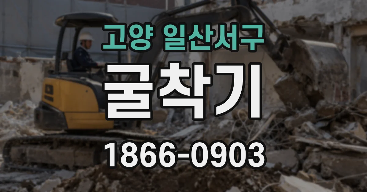 고양 일산서구 굴착기