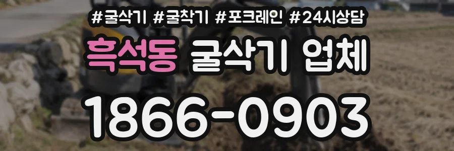 흑석동 굴삭기 업체