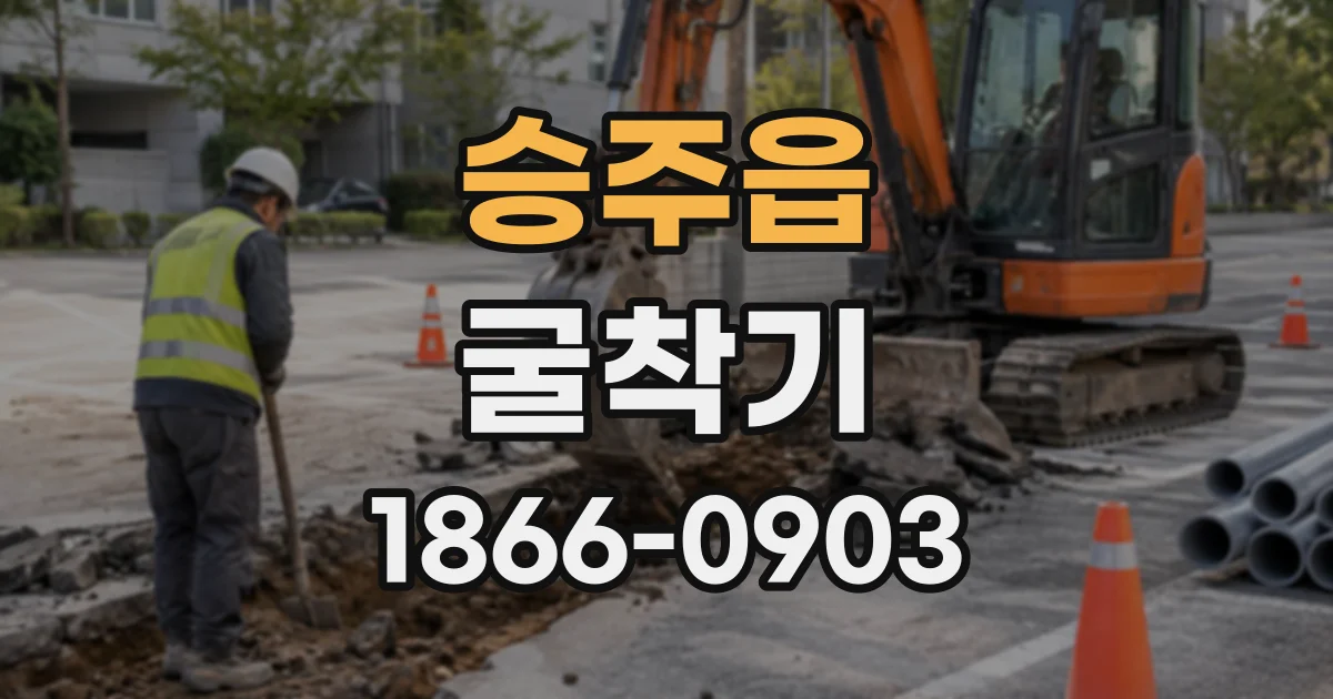 승주읍 굴착기