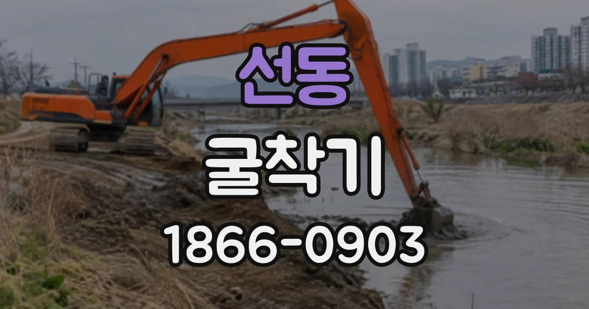 선동 굴착기