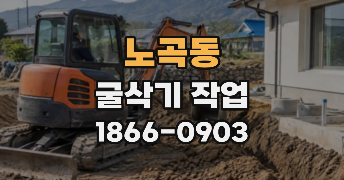 노곡동 굴삭기작업
