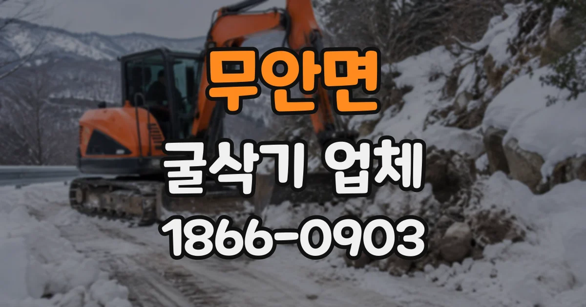 무안면 굴삭기업체
