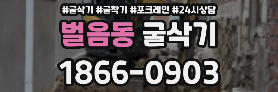 벌음동 굴삭기