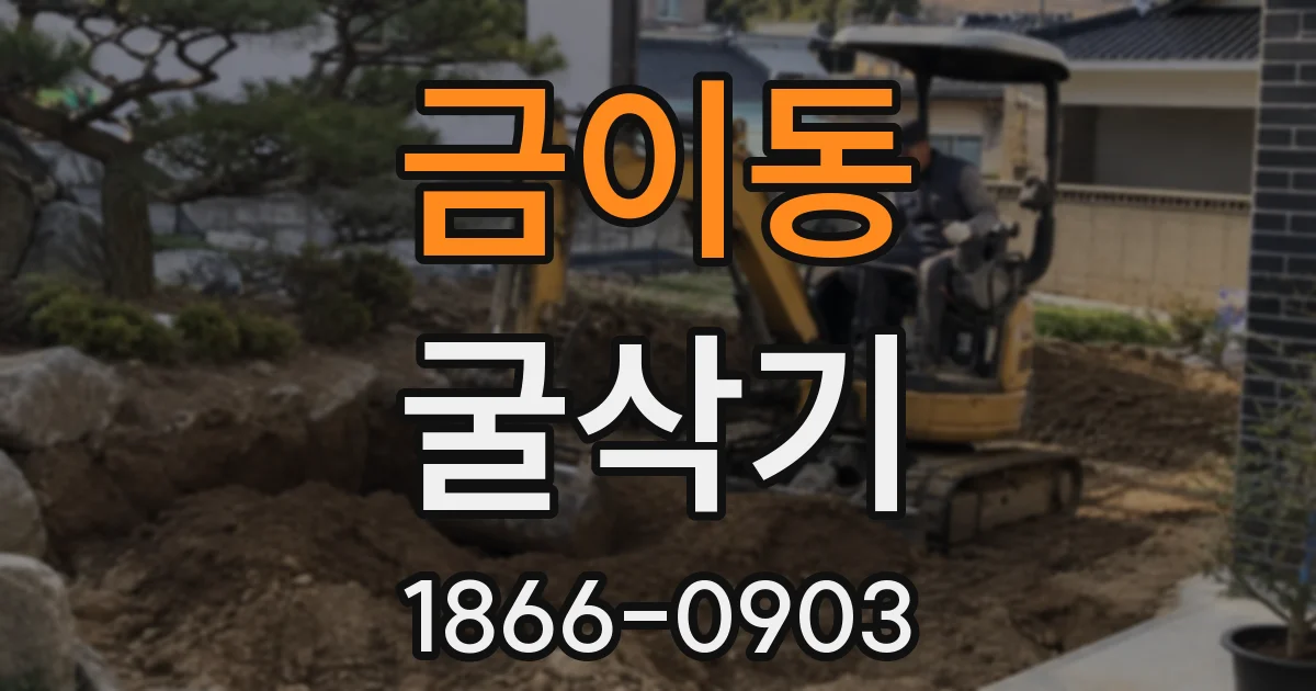 금이동 굴삭기
