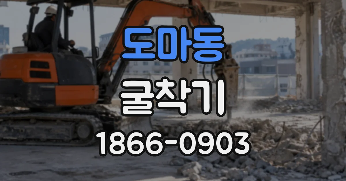 도마동 굴착기
