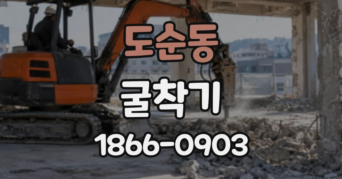 도순동 굴착기