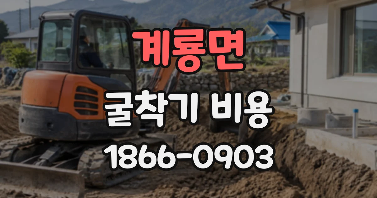 계룡면 굴착기비용
