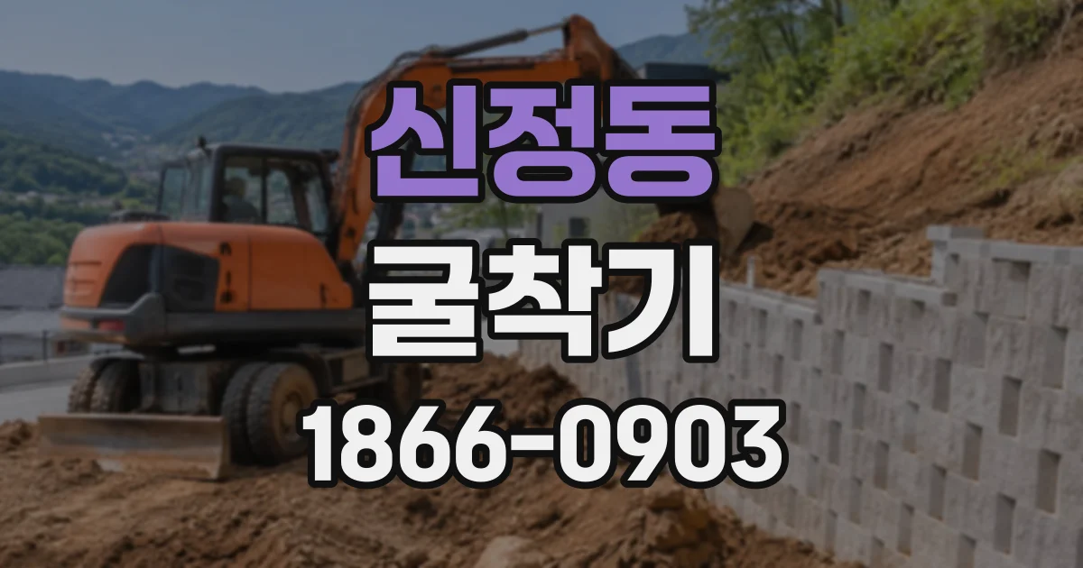 신정동 굴착기 협소한 공간에서 작업 가능 범위 따져보기