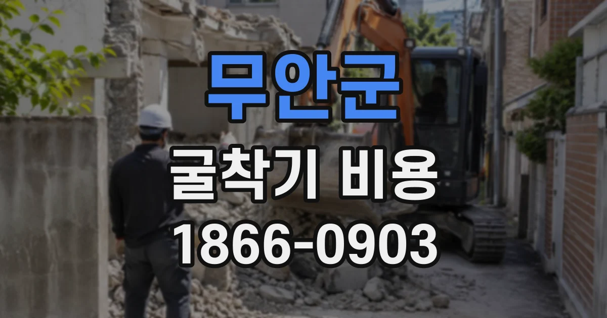 무안군 굴착기비용