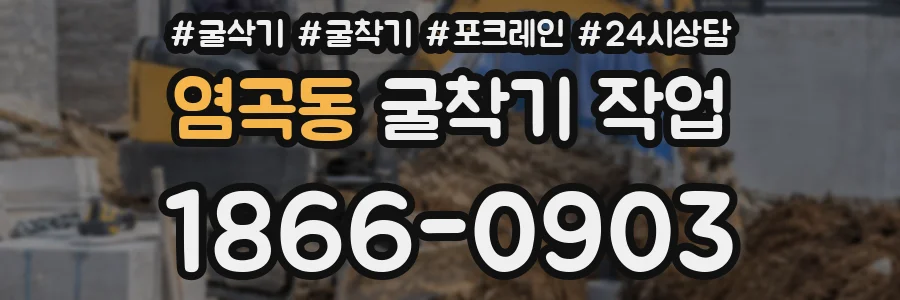 염곡동 굴착기 작업