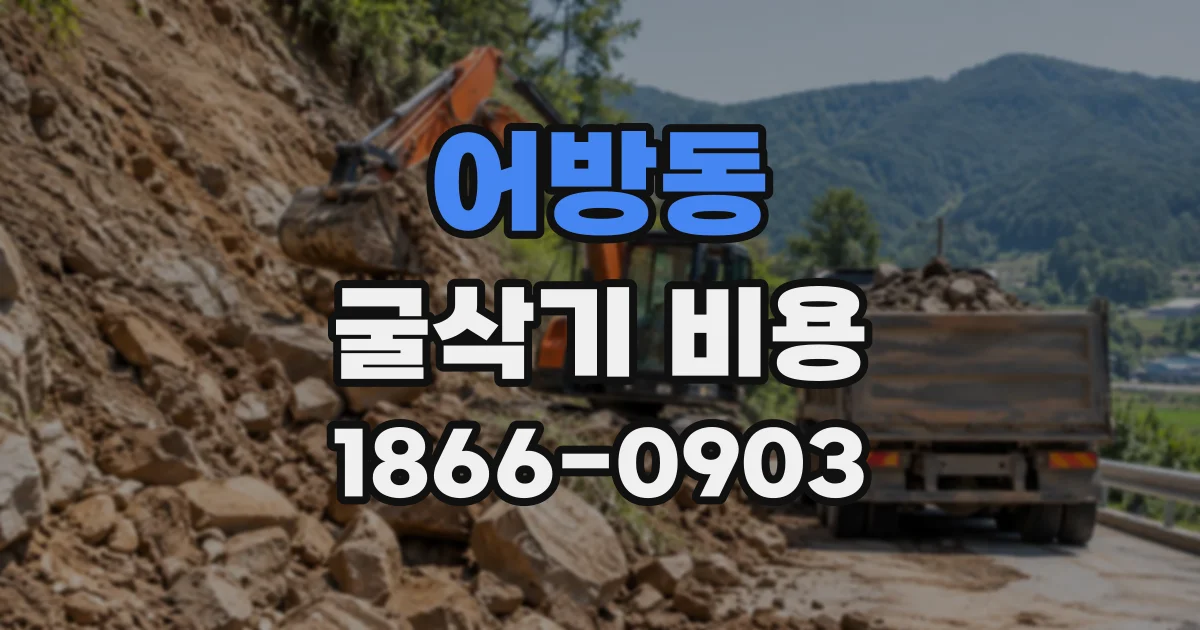 어방동 굴삭기비용