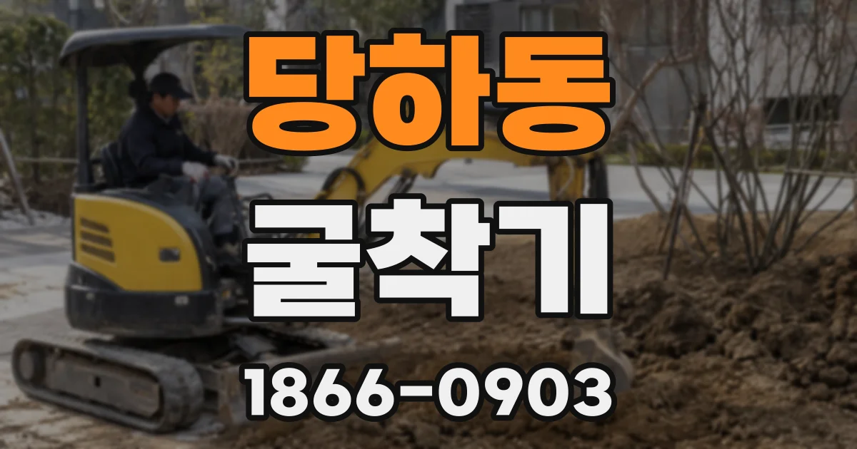 당하동 굴착기
