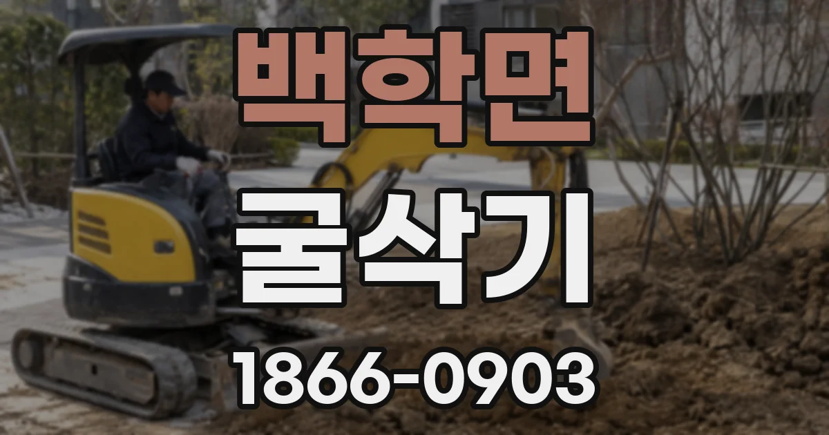 백학면 굴삭기