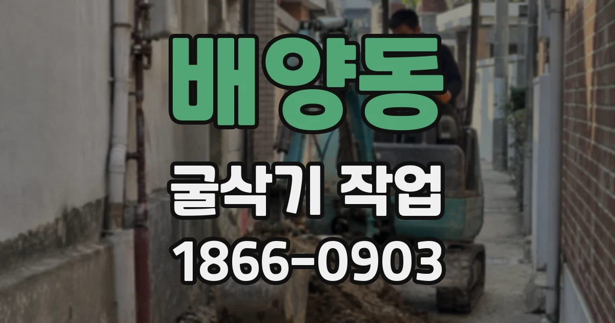 배양동 굴삭기 작업