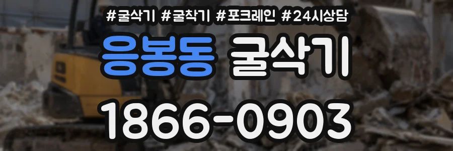 응봉동 굴삭기