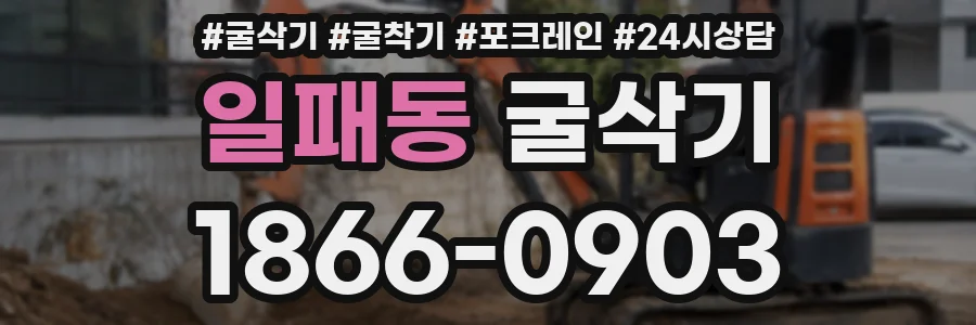 일패동 굴삭기