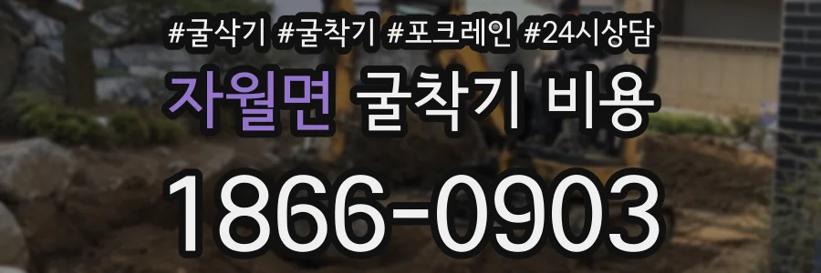자월면 굴착기 비용
