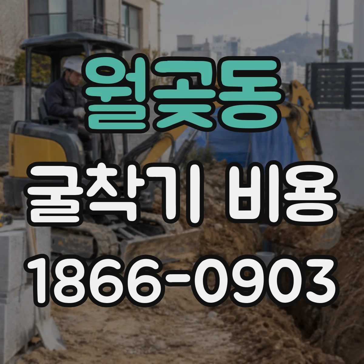 월곶동 굴착기 비용