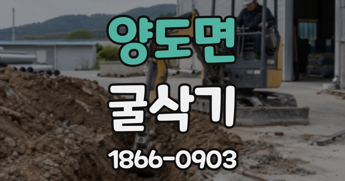 양도면 굴삭기