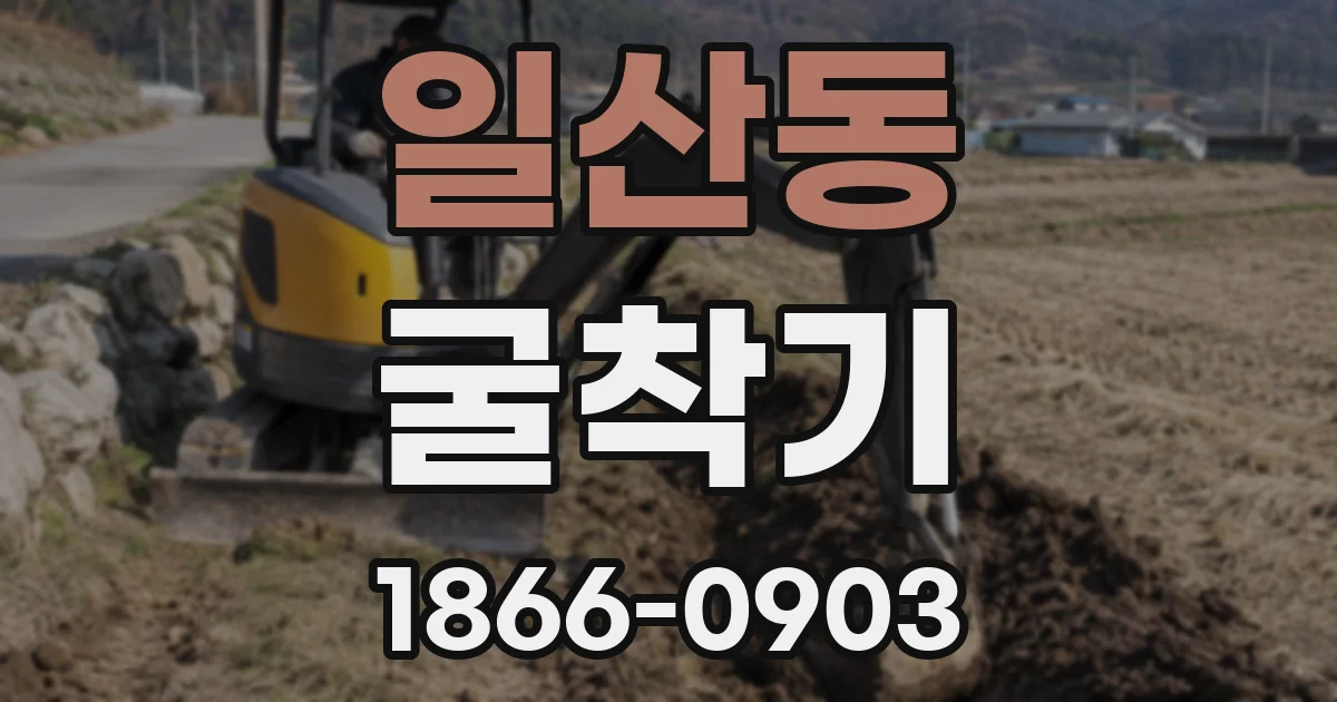일산동 굴착기