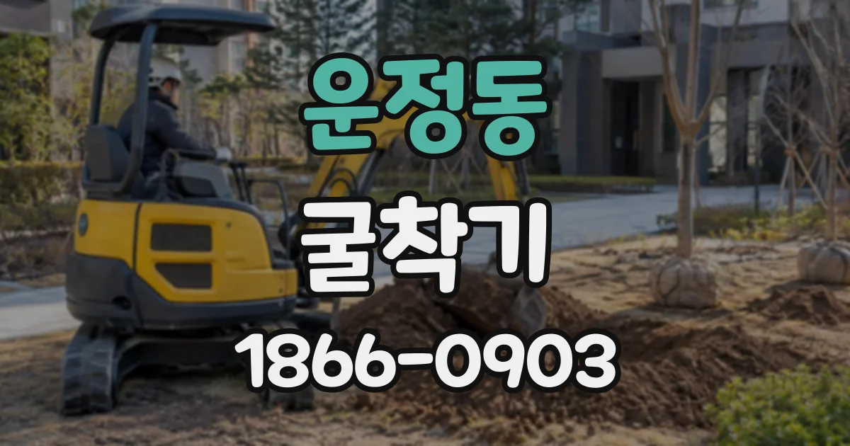 운정동 굴착기