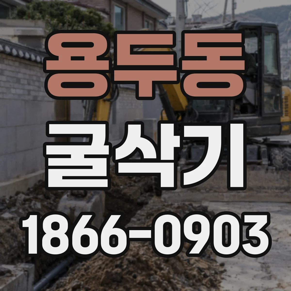 용두동 굴삭기