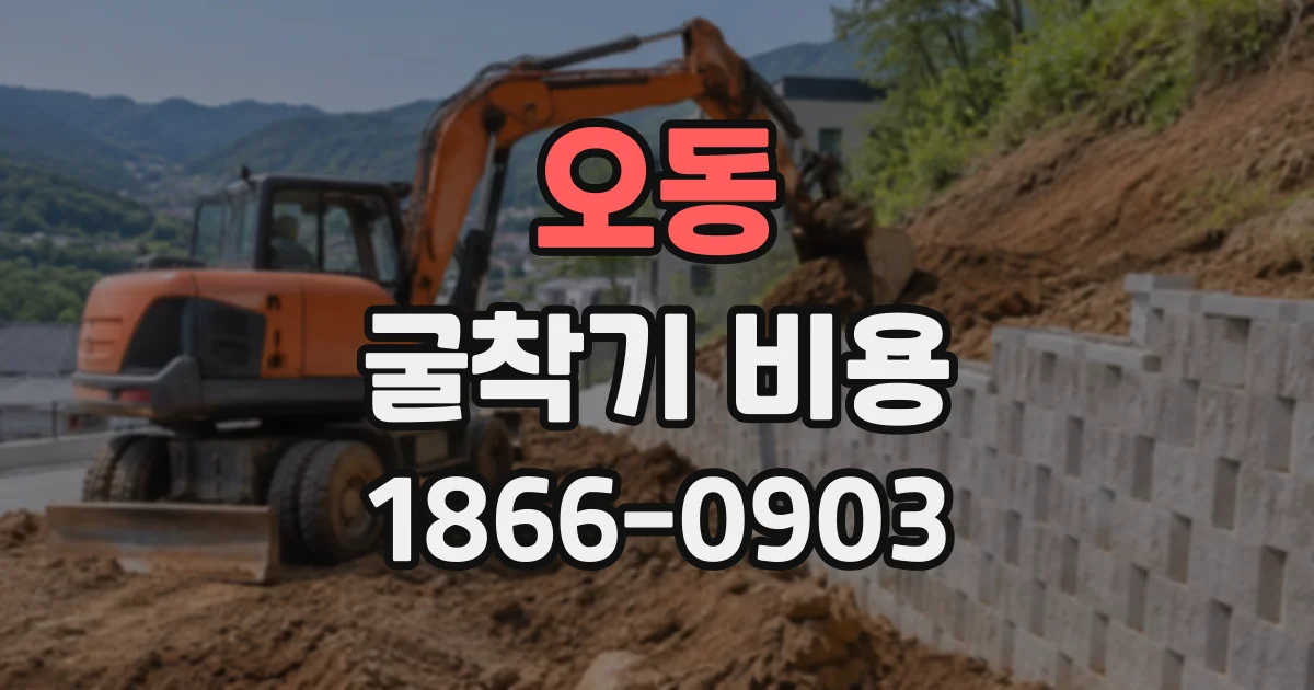 오동 굴착기비용