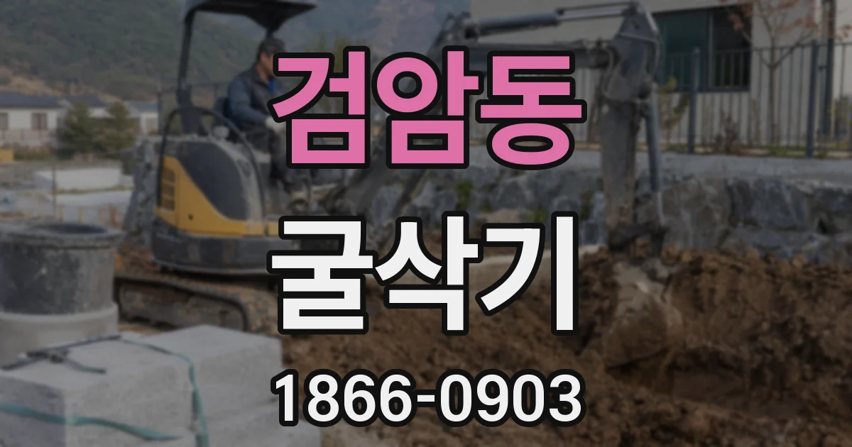 검암동 굴삭기
