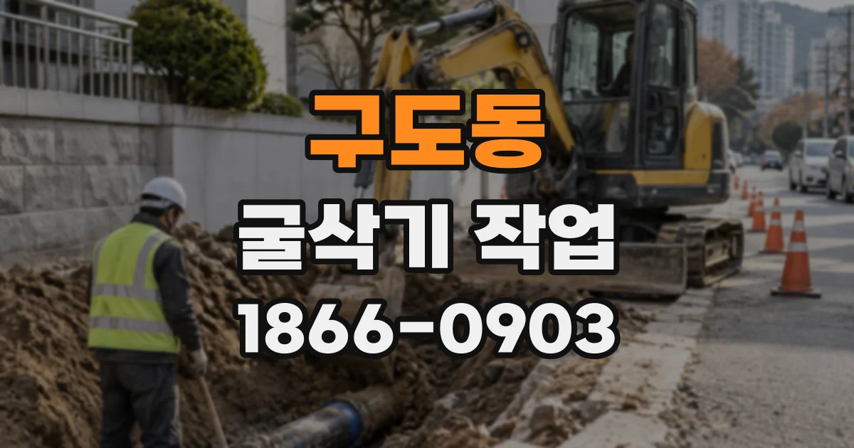 구도동 굴삭기작업