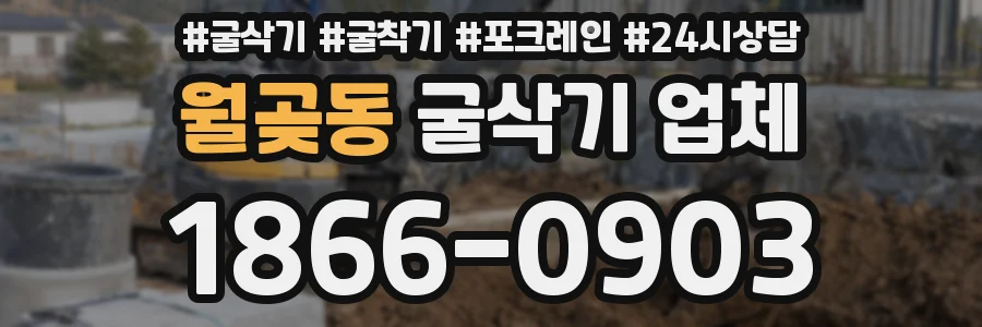 월곶동 굴삭기 업체
