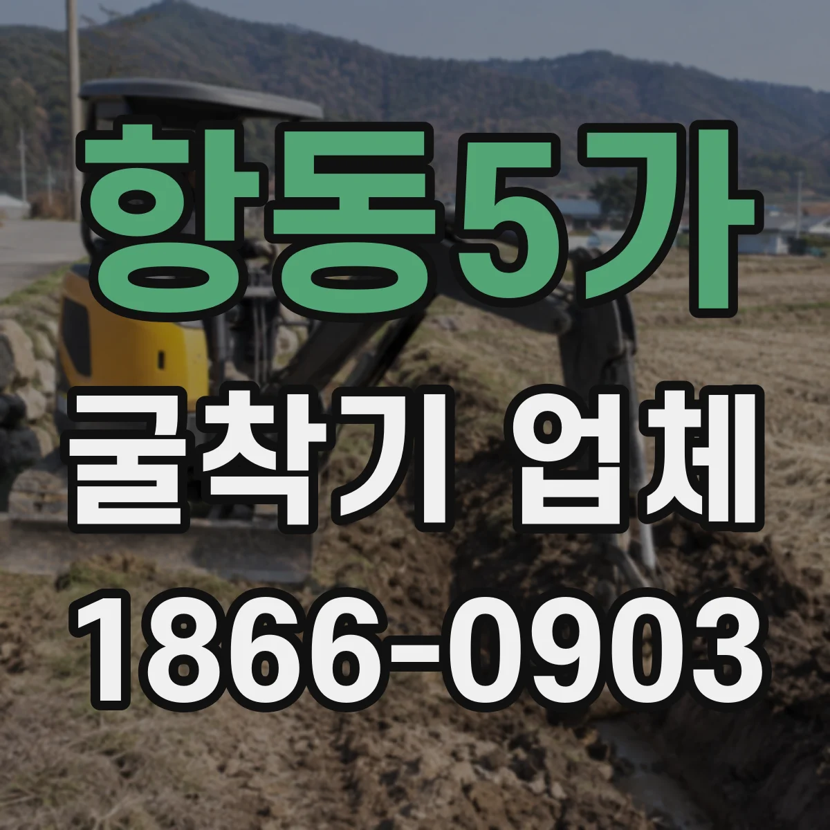항동5가 굴착기 업체