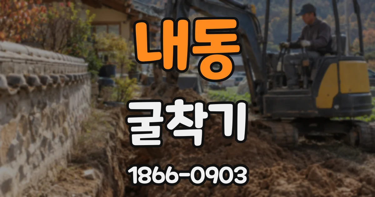 내동 굴착기