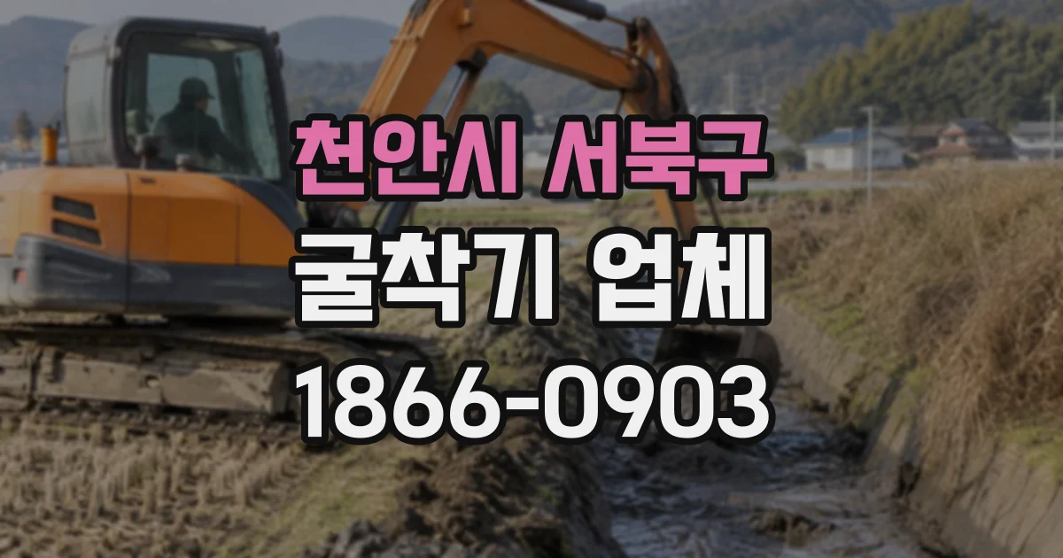 천안시 서북구 굴착기업체
