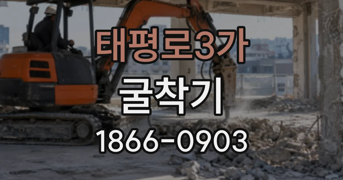 태평로3가 굴착기