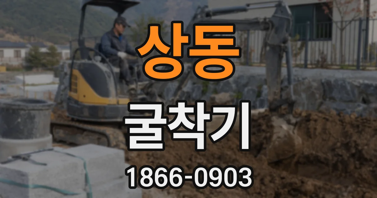 상동 굴착기